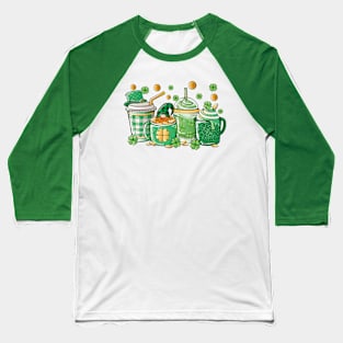 St Patrick's Day Coffee Mugs, Iced Coffee Lover Baseball T-Shirt